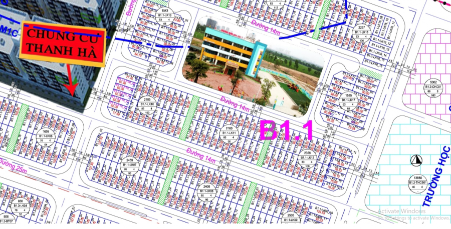 Chính chủ cần bán liền kề Thanh Hà khu B1.1 lô góc vườn hoa đường 25m, giá rẻ bất ngờ