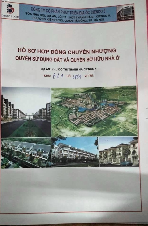 Chính chủ bán Liền kề đường 25m ngay đầu Dự Án Thanh Hà 